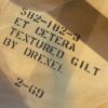 DREXEL Et Cetera Textured Gilt Accent Table