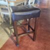 Bar Height Saddle Seat with Wood Legs