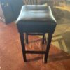 Bar Height Saddle Seat with Wood Legs