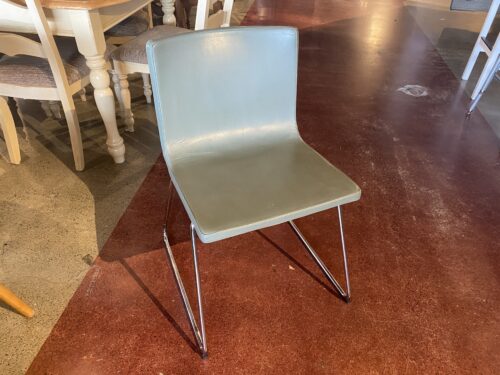 IKEA Bernhard Chair with Chrome Legs - Green