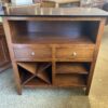 Wood Two Drawer Wine Cabinet
