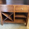 Wood Two Drawer Wine Cabinet
