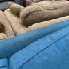 Modern Leg Teal Modular Sectional