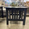 Black Stained Mission Style Square Table