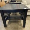 Black Stained Mission Style Square Table