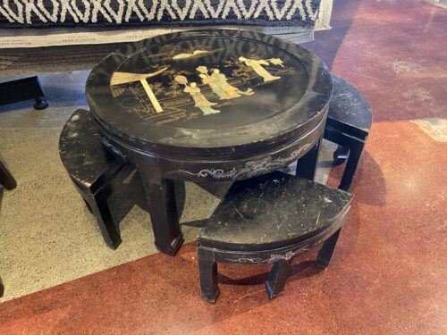 Noble Women Asian Inspired Table & Stools