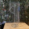 TAHARI Petite Crystal Drip Statement Table