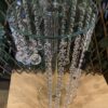 TAHARI Petite Crystal Drip Statement Table