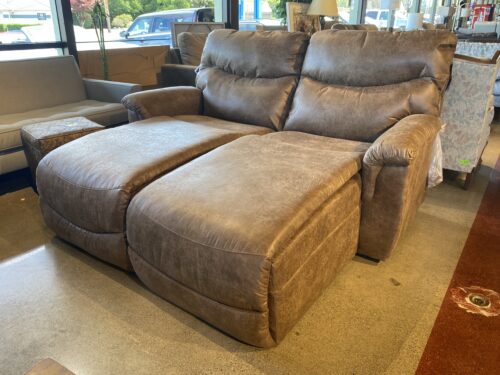 LA-Z-BOY Manual Reclining Chaise Lounger Loveseat