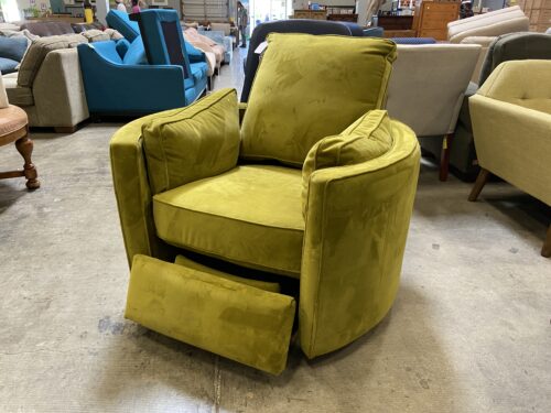 JOYBIRD Corey Swivel Power Recliner in Chartreuse