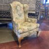 ETHAN ALLEN Floral Wingback Armchair