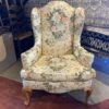 ETHAN ALLEN Floral Wingback Armchair