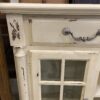 White Farmhouse Buffet with Curio Cabinets