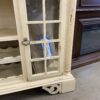 White Farmhouse Buffet with Curio Cabinets