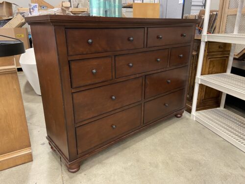 ASPEN HOME Dark Finish Wood 9 Drawer Dresser