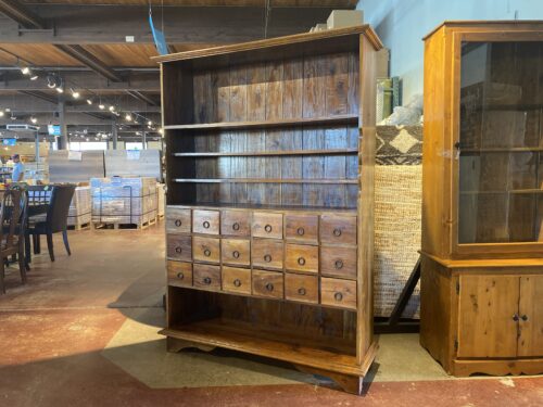 Stunning 18-Drawer Apothecary Shelf