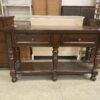 Colonial Style Dark Finish Wood Credenza