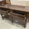 Colonial Style Dark Finish Wood Credenza