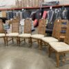 Rattan High Back Set of 6 Dining Chairs