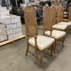 Rattan High Back Set of 6 Dining Chairs