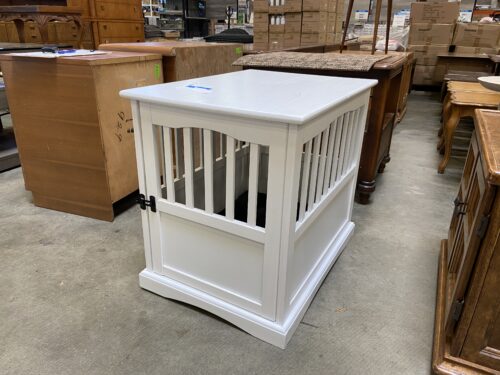 CASUAL HOME White Wood Small Dog Crate/End Table