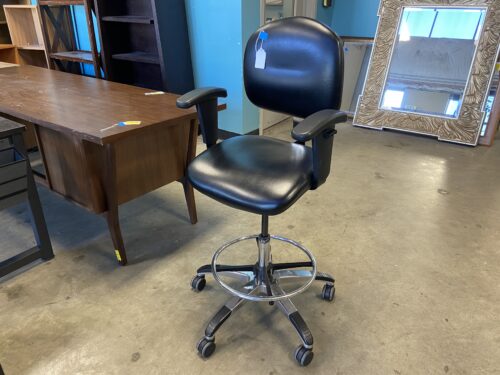 LISSINER Black Adjustable Drafting Chair