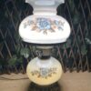 Vintage Blue & Pink Floral 3-Way Hurricane Lamp