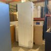 Slim White Utility Cabinet w/ Adjustable Shelves