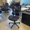 Black Mesh Lumbar and Neck Supporting Office Chair