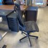 Black Mesh Lumbar and Neck Supporting Office Chair