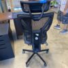 Black Mesh Lumbar and Neck Supporting Office Chair