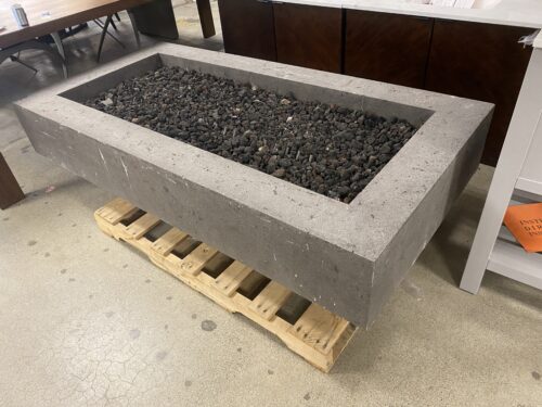 RESTORATION HARDWARE Ixtapa Rectangular Plinth Fire Table