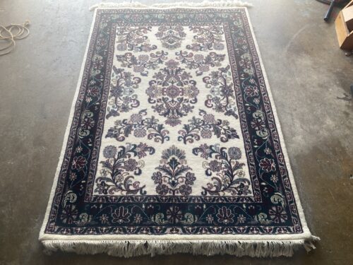 ORIENTAL RUGS Handknotted Kashan Wool 4x6 Rug