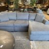 JONATHAN LOUIS Gray Sectional Sofa w/ Chaise Lounge