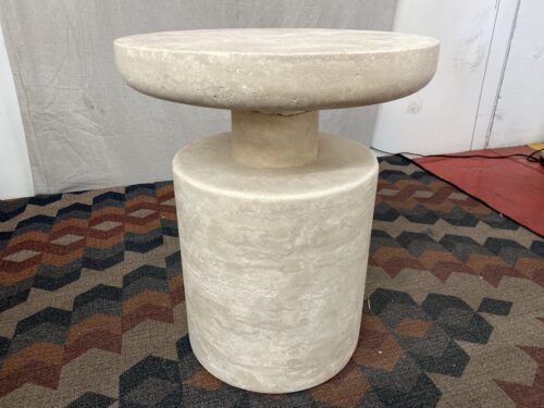 RESTORATION HARDWARE Ponti 18" Round Side Table AS IS