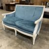 THOMASVILLE Vintage Louis XIV Blue and White Settee