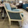 THOMASVILLE Vintage Louis XIV Blue and White Settee