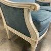 THOMASVILLE Vintage Louis XIV Blue and White Settee