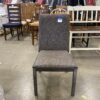 Set of 4 Grey Wood Framed Dining Chairs