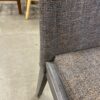 Set of 4 Grey Wood Framed Dining Chairs