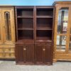 Set of 2 Shutter Bar Latching Kitchen Hutches