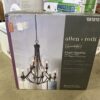 ALLEN + ROTH Latchbury Aged Bronze 9-Light Chandelier