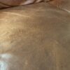 Burnt Sienna Leather Loveseat
