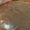Burnt Sienna Leather Loveseat