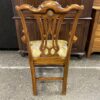 Ornate Yellow Leaf Wooden Dining Chair