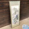 Japanese Spring Landscape Framed Scroll Painting
