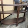 Half Moon Dark Finish Sofa Table
