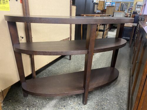 Half Moon Dark Finish Sofa Table