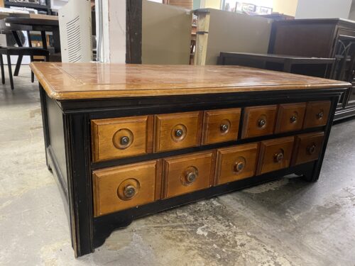Intricate Three Drawer Coffee Table