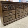 Dark Wooden 9-Drawer Dresser